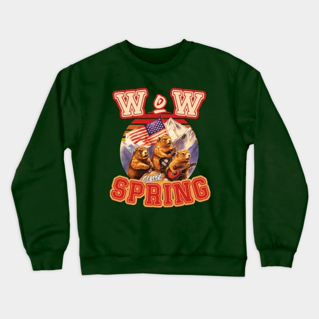 WOW Spring Crewneck Sweatshirt by FehuMarcinArt